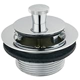 kensington lock adapter Kingston Brass DLL201 Lift and Lock Bath Tub Drain, Polished Chrome