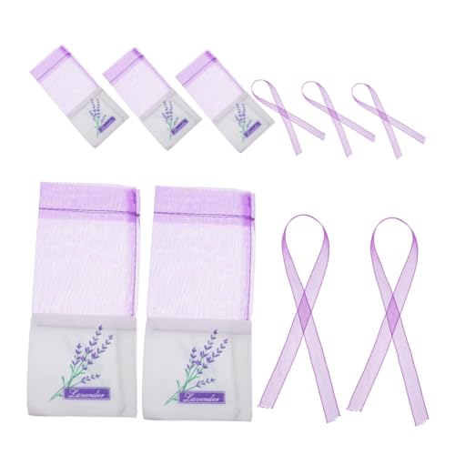 minkissy 1 Juego Bolsita Lavanda Bolsita De Tela Pantallas Desmontables Bolsita De Bolsa De Secado Bolsitas De Hierbas para Cocinar Pequeñas Bolsas De Embalaje De Lavanda Paño 5 Piezas