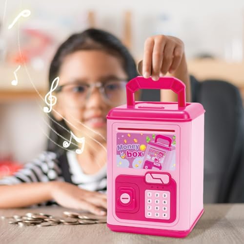 Tirelire électronique automatique avec code secret pour argent réel