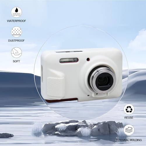 Funda de silicona para cámara Kodak PIXPRO FZ55 blanca miniatura 4