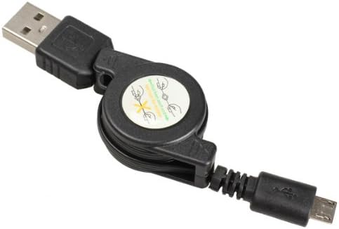 Micro USB to USB Retractable Sync Charger Cable Pack of 5