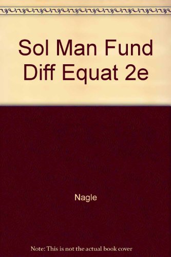 Sol Man Fund Diff Equat 2e 0805302565 Book Cover