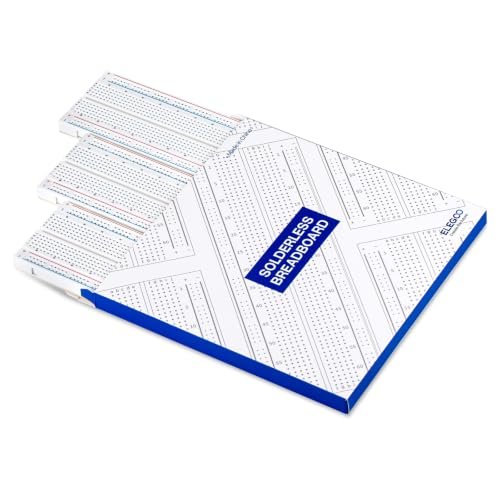 Image of ELEGOO 3pcs Breadboard 830 Point Solderless Prototype PCB Board Kit (Pack of 2)