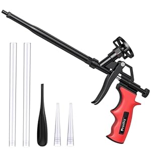 Preciva Foam Gun, Professional Foaming Gun Heavy Duty PU Expanding Foam Gun Caulking Gun Spray Application Applicator for Caulking, Filling, Sealing, Home and Office Use