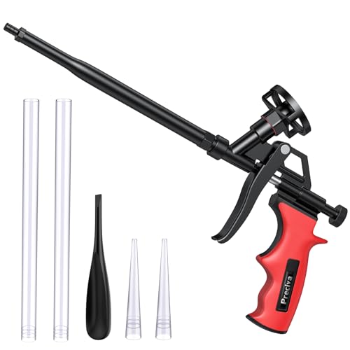Schaumpistole, Preciva Bauschaumpistole Bauschaum Pistole PU Expanding Foam Gun Dosierpistole aus Metall