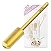 Pana 3/32" Small Smooth Top Nail Carbide Bit - Gold Color (Grit: Extra Fine - XF) for Electric Dremel Drill Machine