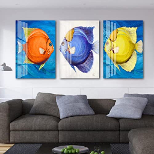 Impressions sur toile poisson abstrait dsdsgog tableau art moderne 60x80