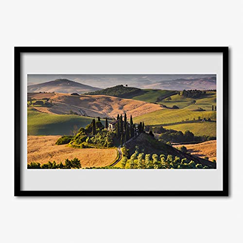 Affiche encadrée 70x50 cm paysage meadow upland photo affiche avec cadre salon chambre