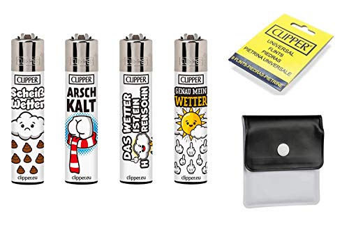 SweedZ Slogan 25 Clipper Briquets, avec 9 silex de rechange et cendrier de poche Cover