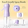 RMNJPW 3Pcs Continuous Spray Bottles For Hair,Ultra Fine Mister for Hair Styling, Plants, Cleaning, Salon, Misting & Skin Care(200ml/6.8oz Green+Pink+Purple) #2