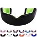 Oral Mart Black/Green Youth Mouthguard for Kids - Youth Mouthguard for Karate, Flag Football, Martial Arts, Taekwondo, Boxing, Football, Rugby, BJJ, Muay Thai, Soccer, Hockey (with Free Case)