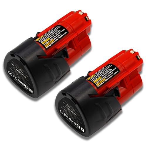 Ranxinde 2-Pack 4.0Ah 12V Lithium Battery for Milwaukee M12