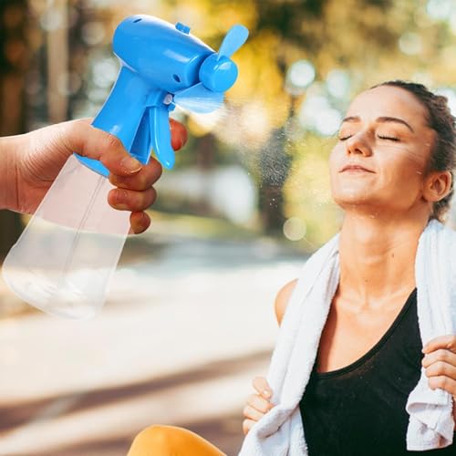 Ventilador de mano con niebla fría y pulverizador de agua a pilas 4