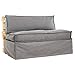 2L Home & Garden Paletten-Sofabezug Metro Gris - 120 x 80 x 30cm