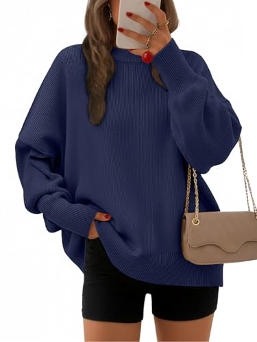 Image of EFAN Womens Oversized Sweaters Batwing Sleeve 2026 Fall Fashion Outfits