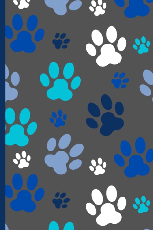 Notes: Password Book Cleverly Disguised With Beautiful Design / Dog Cat Paw Pattern Cover / Discreet Internet Username and Login Logbook /