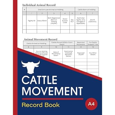 Cattle Movement Record Book
