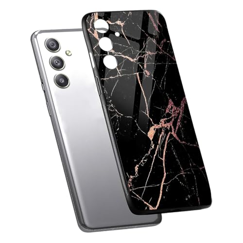 Image of COLORflow Back Cover Compatible with Samsung Galaxy A34 5G | Black Marble Golden | Shockproof TPU Bumper Cover with Camera Protection Back Cover