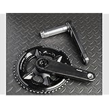 ELILEE (エライリー) X310 カーボンクランクアーム アルミニウムスピンドル(DUB) 165mm アルミチェーンリングアダプター 4アームカバー付き 4bolts-110bcdセット