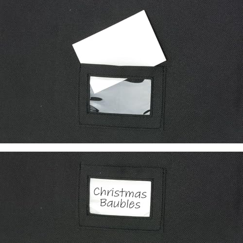 Miniatura 4 de Ckb Ltd Caja De Almacenamiento Para Bolas De Navidad, Color Rojo Y Negro, Cubo V2 Con Compartimentos, Almacena Hasta 64 Bolas, Decoración De Loft, Contenedor 33 X 33 Cm