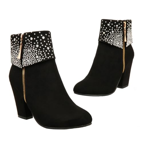 Bottines à Talon Épais COLLBATH pour Rester Élégante Sans Souffrir des Pieds