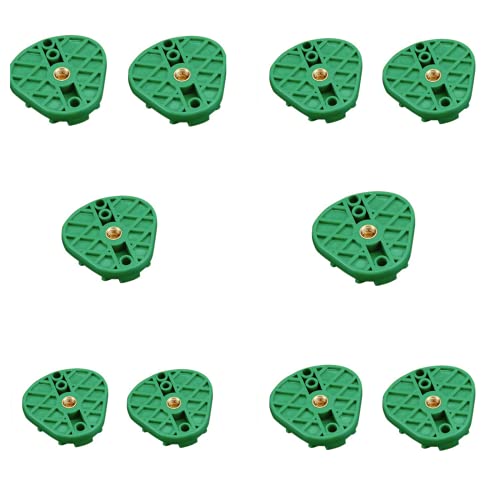 Ddm International Dental Plastic Disposable Oblong Articulating Mounting Plates Green, Fits Most Brands Including Hanau & Denar Brands - Bag Of 10 #TOP1