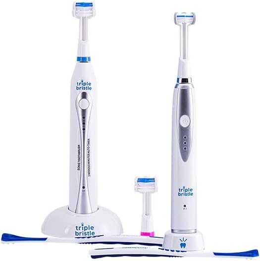 Triple Bristle Original Sonic Toothbrush & Kids Sonic Toothbrush Bundle