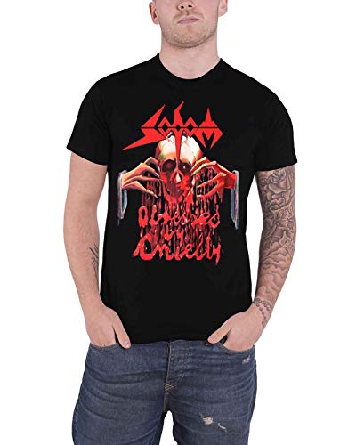 Sodom Obssesed by Cruelty Homme T-Shirt Manches Courtes Noir S 100% Coton Regular/Coupe Standard
