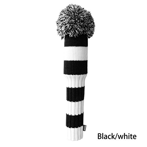 Tour Fit Pom Pom Golf cubierta de la cabeza, negro/blanco