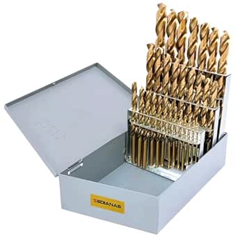 Cobalt Drill Bit Set - 29 Pieces, M35 High Speed Steel Twist Drill Bits for Hardened Metals, Stainless Steel, Cast Iron, and Plastics, with Storage Box