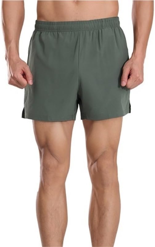 Men's Quick Dry Running Shorts Breathable Athletic Training Marathon Fitness Casual 3 Inch Basketball
