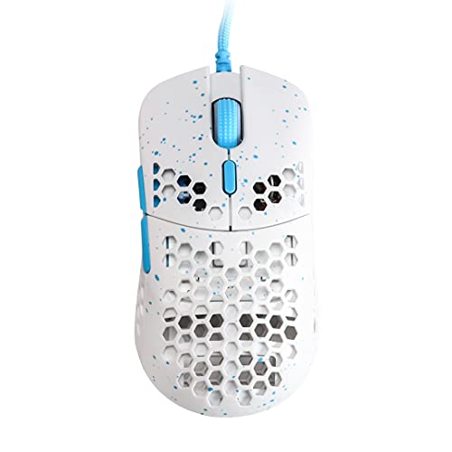 HK Gaming Mira M Ultra Lightweight Honeycomb Shell Wired Gaming Mouse - 6 Buttons - 2.1 oz (63 g) (Medium | Mira-M, Massalia)
