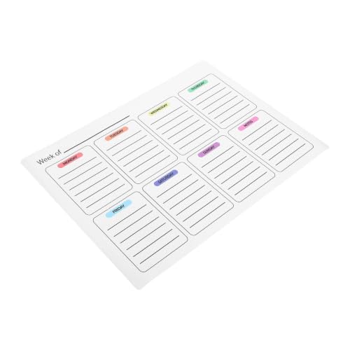 Pizarra de borrado en seco semanal para un hogar organizado, calendario de pared Artibetter