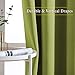 NICETOWN Green Blackout Draperies Curtains - Window Treatment Thermal Insulated Solid Grommet Blackout Curtains/Drapes for Bedroom (Set of 2 Panels, 52 by 72 Inch, Fresh Green)
