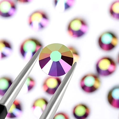3792 Pcs Rainbow Ab Flatback Rhinestones Set For Nail, Art, Crafts, Makeup, Tumblers Glitter Round With Tweezers And Picking Pen(Ss6~Ss20) #TOP4