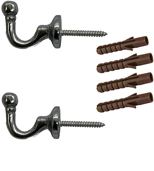 4 PCS Curtain Tie Backs Hooks