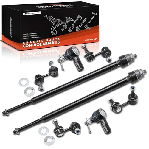 A- Set of 8, Front & Rear Sway Bar Link, Inner & Outer Tie