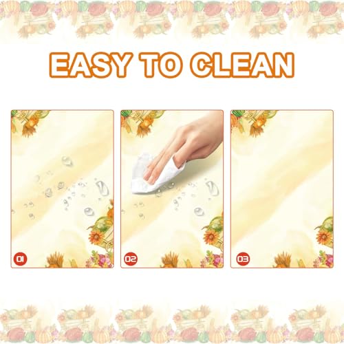 Image of Childom 2 Pack Thanksgiving Tablecloths,Thanksgiving Decorations 54x108 Inch Plastic Table Cloth Rectangle Table,Disposable Tablecloths for Home,Picnic,Birthday,Outdoor,Friendsgiving Party Decorations