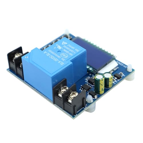 Sarini Batteriemonitor,Unterspannungsabschaltung schützt DC 6 V – 60 V,EIN-/Aus-Steuermodul mit LCD-Anzeige für Lithiumbatterie und Bleibatterie