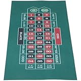 Vaguelly Alfombra de Póquer Portátil Superficie de Fieltro Doble Cara, Adecuado para Juegos en Mesa y Fiestas Familiares