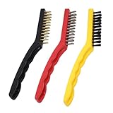 Herdreinigungsbürsten Set, Kochfeldschaber aus Stahldraht, multifunktionale Spaltreinigungsbürste, Herdbürsten mit harten Borsten, Reinigungsbürste für Küche p