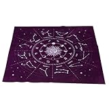 Tissu de tarot astrologique : lorsque vous souhaitez organiser une fête, c'est un bon choix de nappe de jeu de société pour vous, couverture de tarot