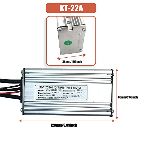 Brushless Motor Controller, 750W KUNTENG(KT) Electric Brushless DC Motor Controller Waterproof 9 Pin