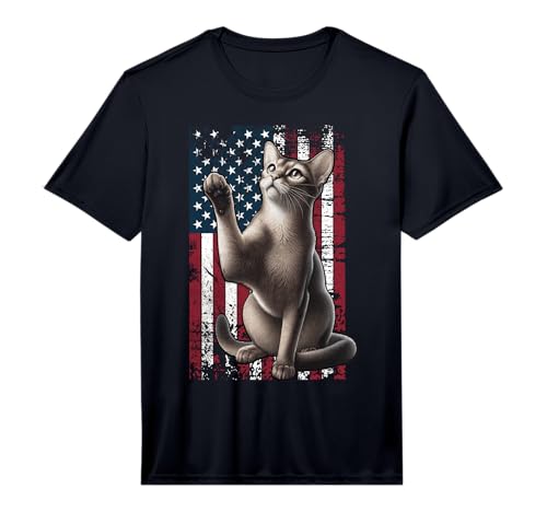 Mens Abyssinian Cat American Abyssinian Cat Performance T-Shirt