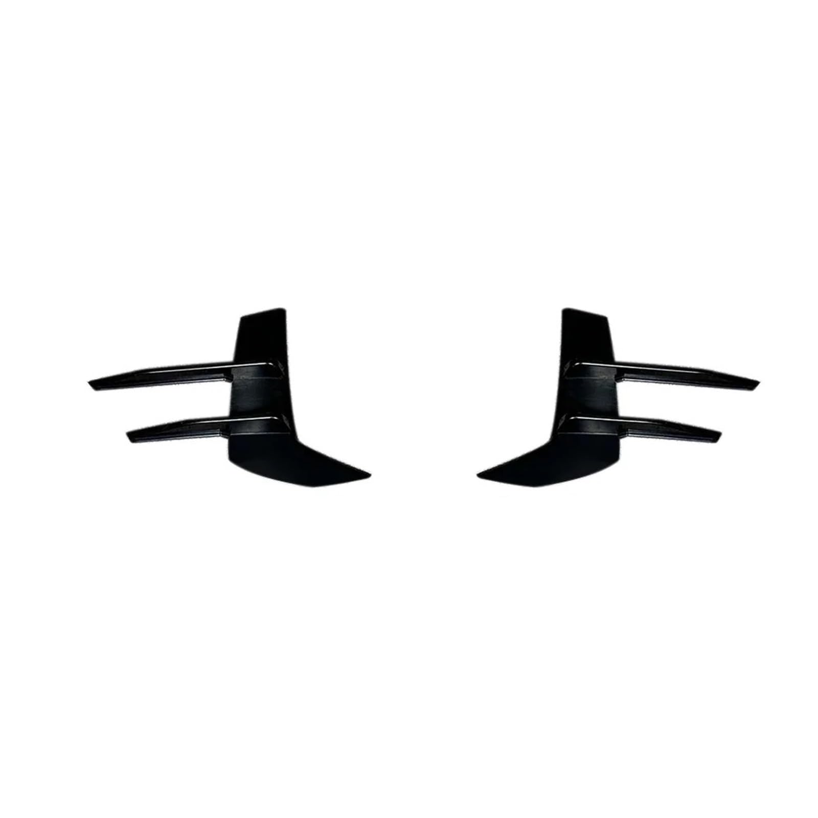 Automóvil Alerón Delantero Parachoques Delantero Lateral Marco De Entrada Ventilación Rejilla Divisora Alerón Canard Lip para A3 8Y S3 para S-Line 2021-2024(Glossy Black)