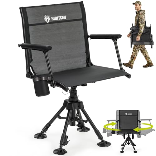 HUNTSEN 360° Silent Swivel Hunting Chair