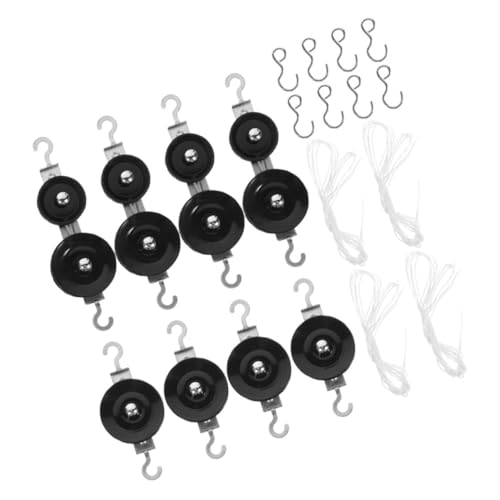 CHILDWEET Metal Luggage Pulleys Universal Swivel Pulley Base for Garage Door Cable Pulling System