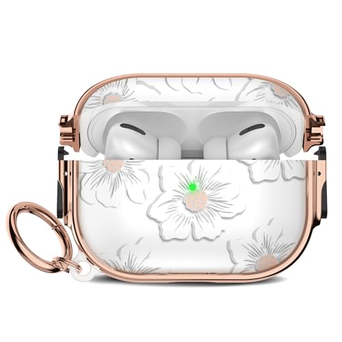 Image of for Airpods Pro 2 Case with Lock,TPU Soft Cases for Airpods Pro Case 2nd /1st Gen,Shockproof for Airpod Pro 2nd Generation Cases Cute Pattern Women Girl with Keychain,Morning Glory