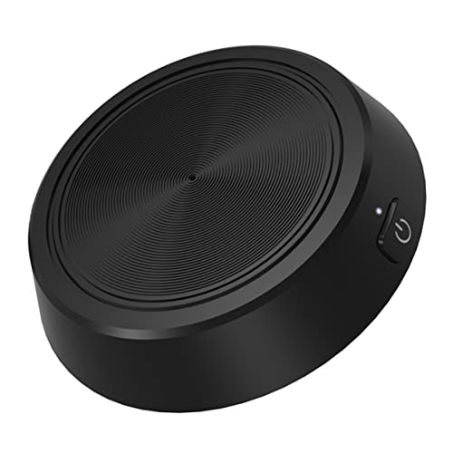 KICHOUSE Microphone Omnidirectionnel USB Noir M70 360° pour Appels Vocaux Et Visioconférence, Microphone De Bureau Compact en Alliage De Zinc Compatible Pc