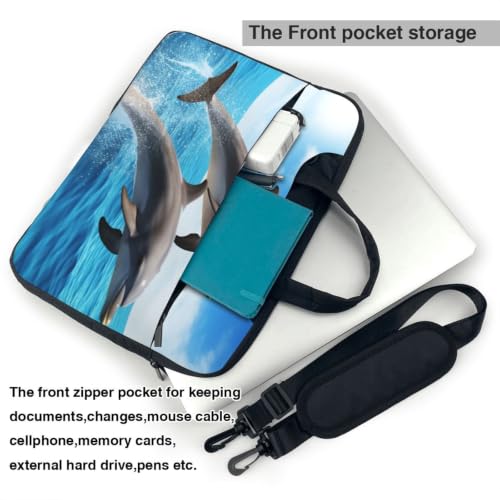 Funda protectora para laptop contra caídas bolsa de transporte para computadora con estampado marino 5